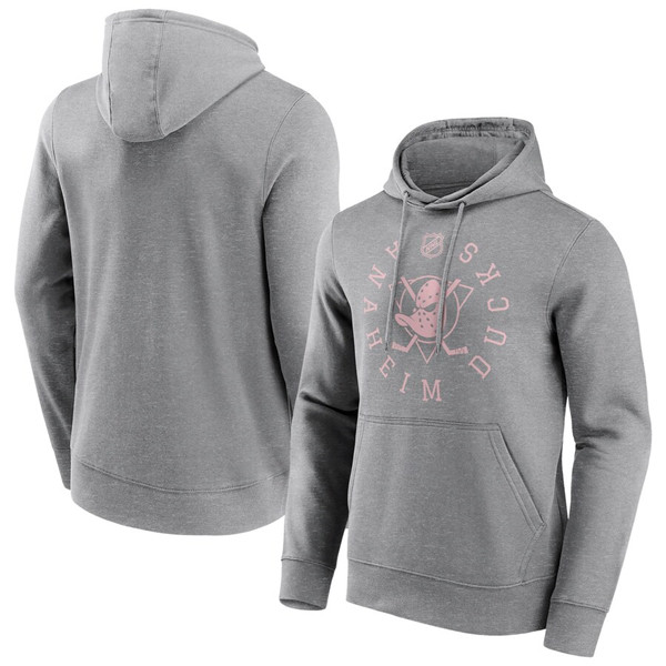 Men's Anaheim Ducks Gray Hoodie